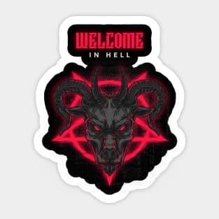 Welcome in Hell Sticker